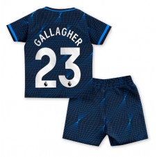 Chelsea Conor Gallagher #23 Bortedraktsett Barn 2023-24 Kortermet (+ korte bukser)